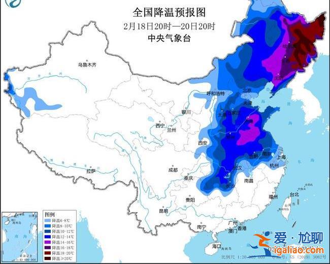 寒潮橙色預警繼續發布！湖南湖北等局地累計降溫或超20℃？