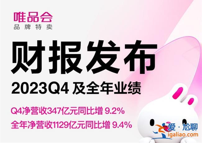 唯品會發(fā)布2023年業(yè)績 凈營收1129億元同比增9.4%？