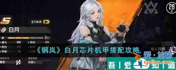 鋼嵐白月芯片機甲怎么搭配 鋼嵐白月芯片機甲搭配攻略？