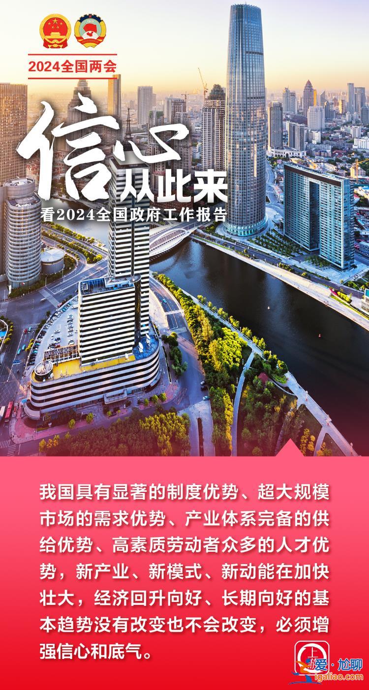 兩會海報丨信心從此來！看2024全國政府工作報告？