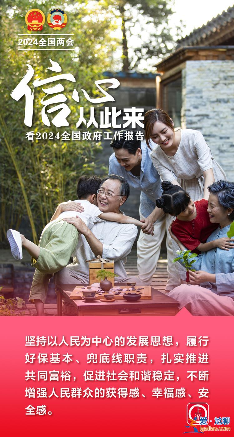 兩會海報丨信心從此來！看2024全國政府工作報告？