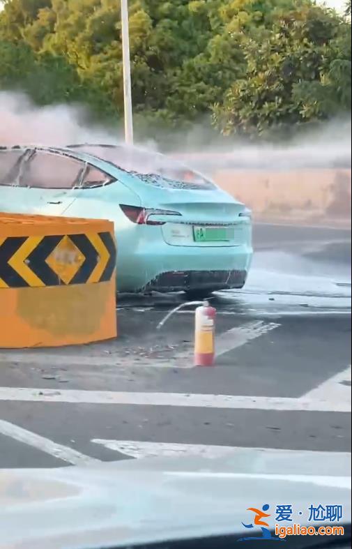 上海S2高速一新能源轎車發生單車著火事故 明火已撲滅？