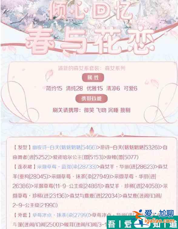 奇跡暖暖春與花戀怎么搭配 奇跡暖暖春與花戀完美搭配攻略？