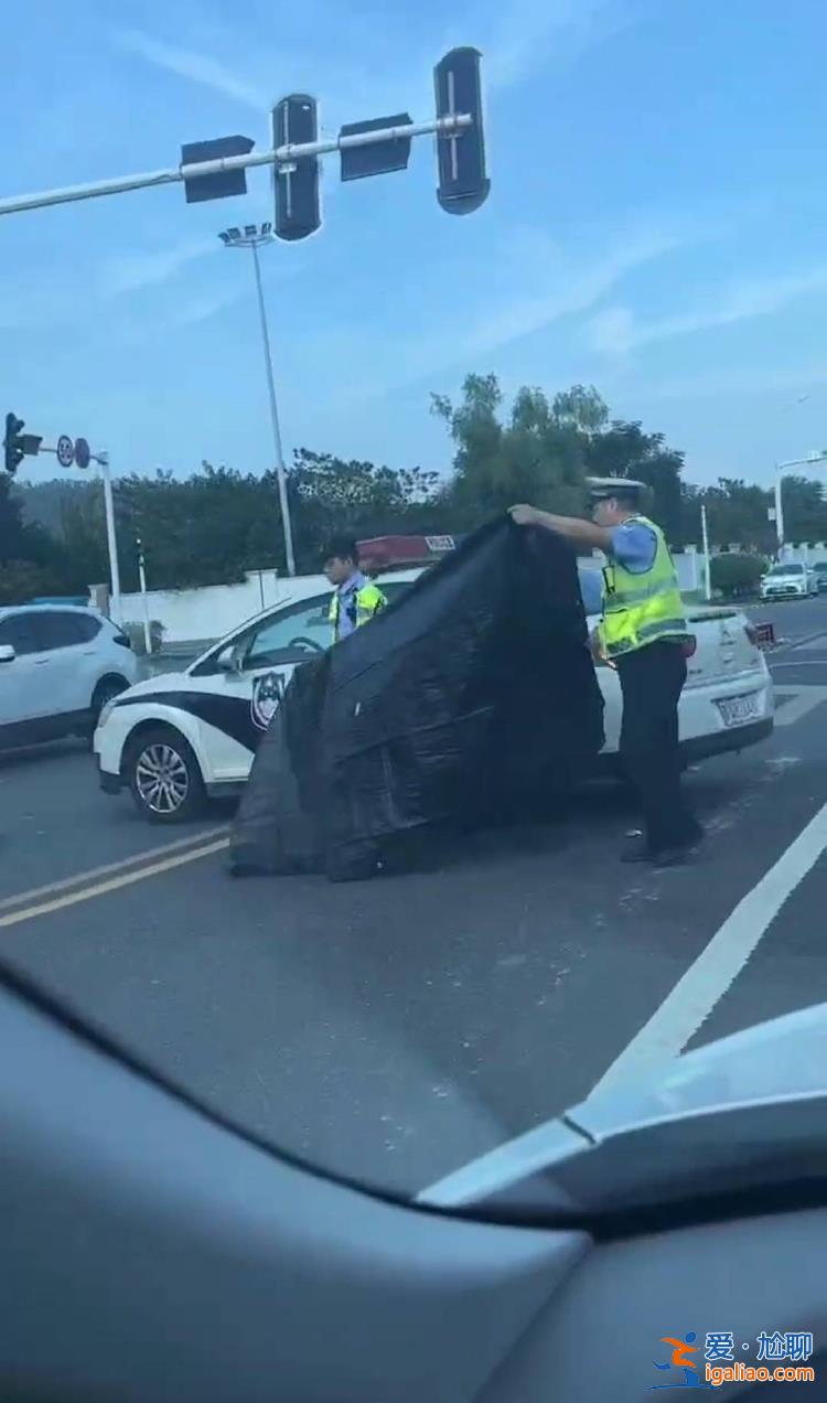 它剛好經過現場被拍到了？