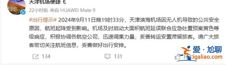 一個小時無飛機落地 系公共安全原因？