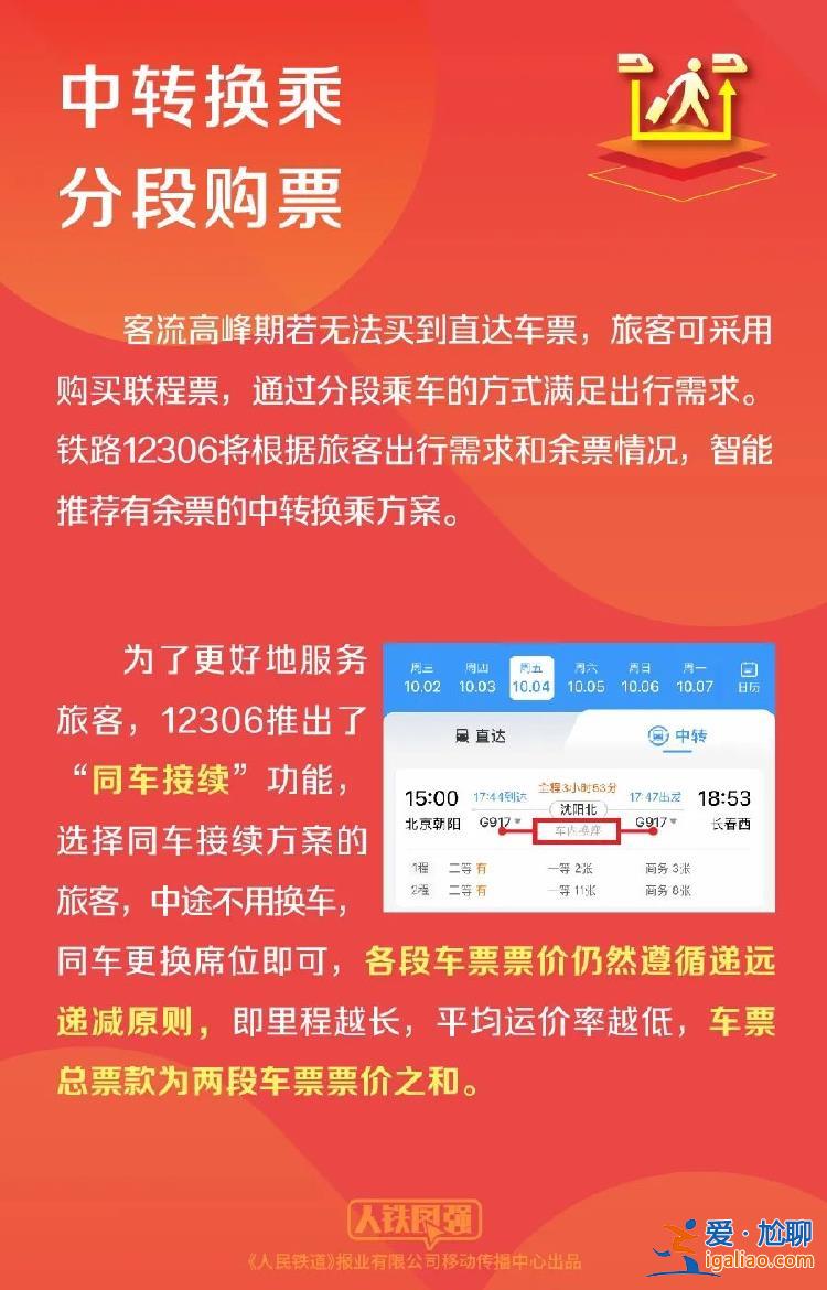 10月1日全國(guó)鐵路預(yù)計(jì)發(fā)送旅客2100萬人次 收藏這份官方出行指南？