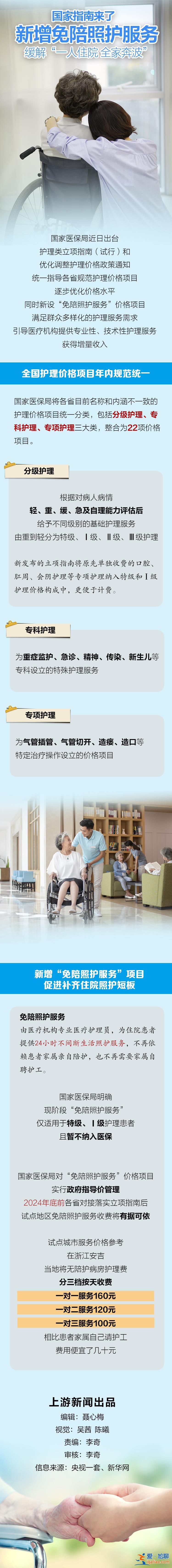 圖說｜緩解“一人住院 全家奔波” “免陪照護服務”上線？