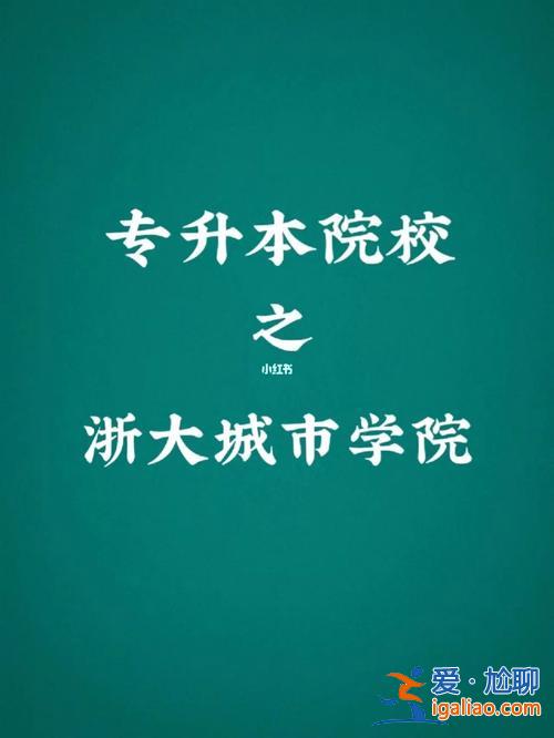 浙大城市學院專升本(浙大城院升一本了嗎)？