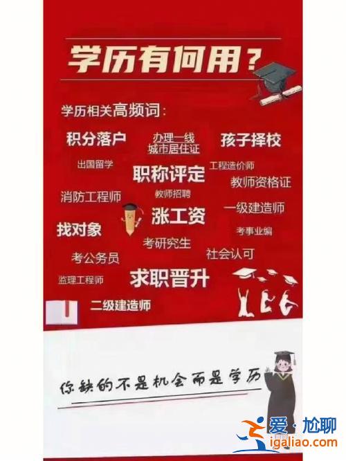 是想提升學歷嗎？為什么現在好多人都想提升學歷？