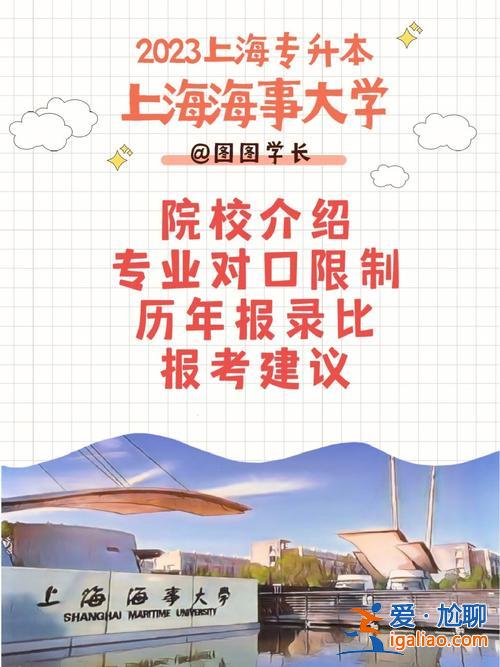 上海海事大學專升本招生簡章 上海有哪些可以專升本的大學？