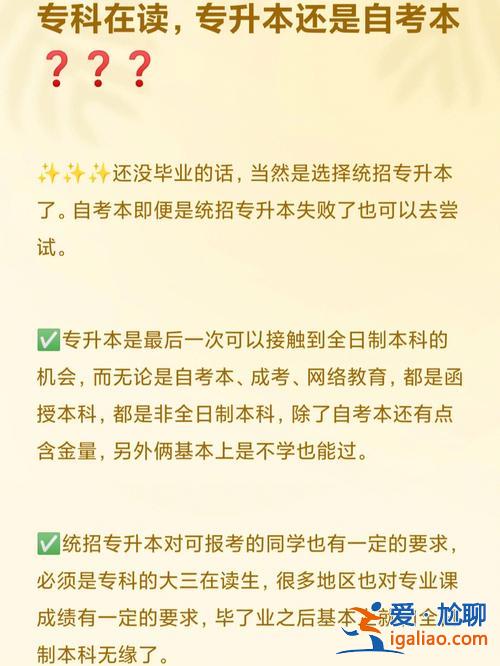 專升本能升211.985嗎(到底是該專升本還是自考本科呢)？