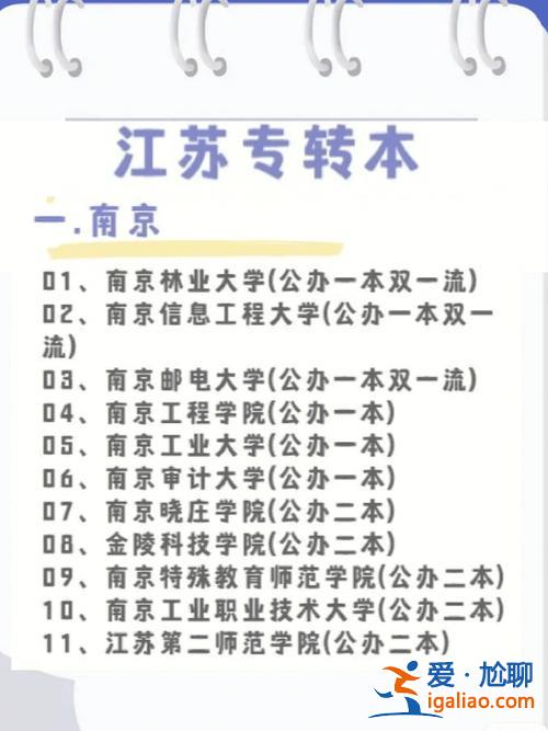 南工院專升本(南京專升本的學(xué)校都有哪些)？