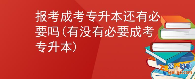 專升本 成考(成考專升本有必要嗎)？