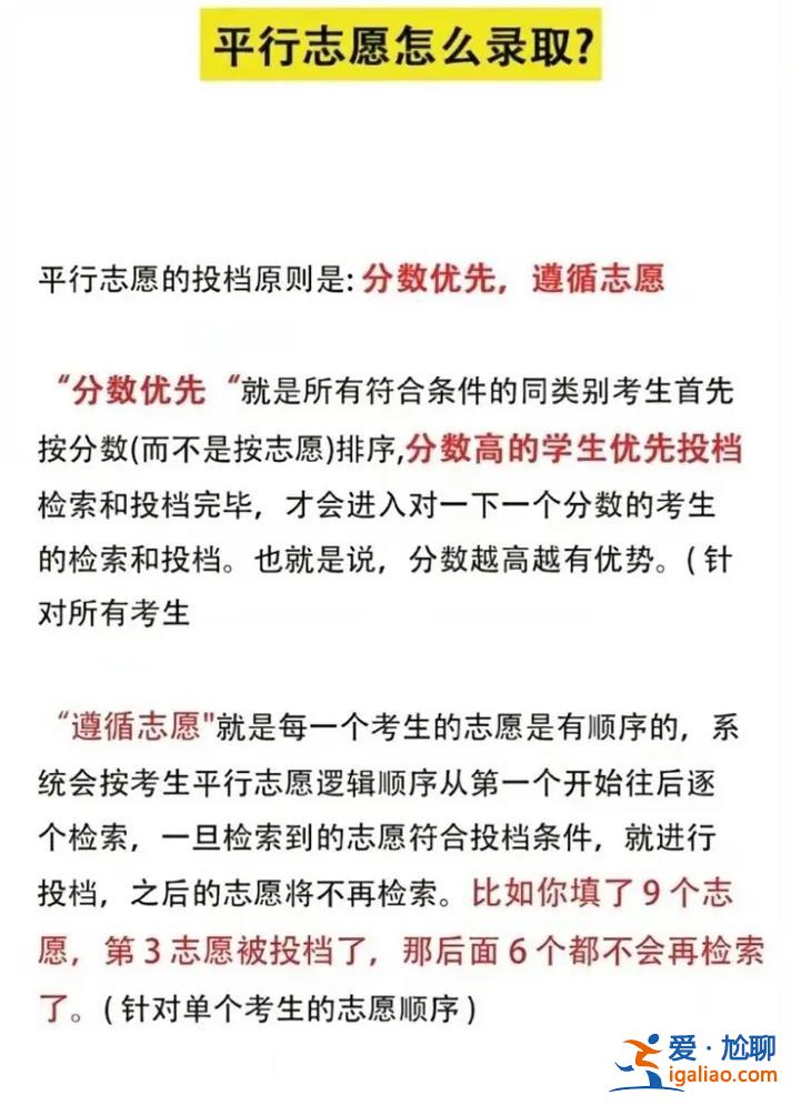 什么是專升本平行志愿？轉本平行志愿是什么意思？