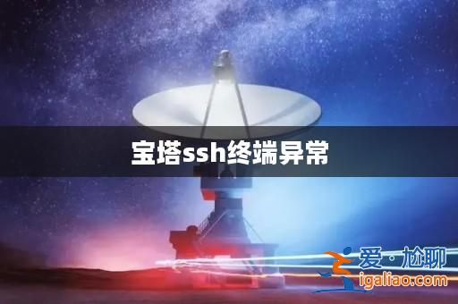 寶塔ssh終端異常？