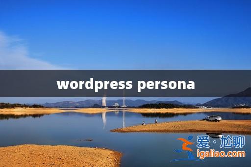 wordpress persona? wordpress persona?
