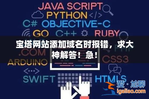 寶塔網(wǎng)站添加域名時(shí)報(bào)錯(cuò),求大神解答!急!? 寶塔網(wǎng)站添加域名時(shí)報(bào)錯(cuò),求大神解答!急!?