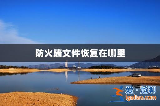 防火墻文件恢復(fù)在哪里? 防火墻文件恢復(fù)在哪里?