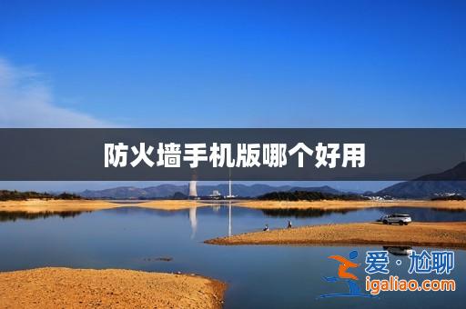 防火墻手機版哪個好用? 防火墻手機版哪個好用?