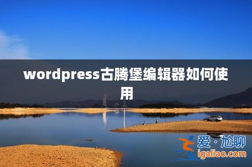 wordpress古騰堡編輯器如何使用? wordpress古騰堡編輯器如何使用?