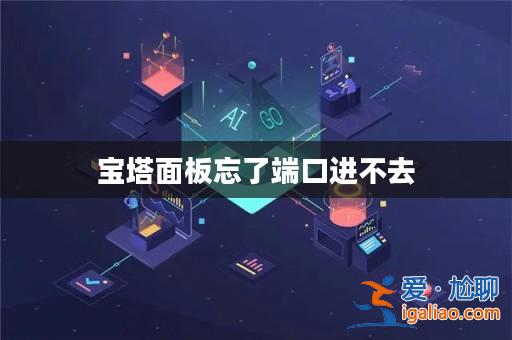 寶塔面板忘了端口進不去? 寶塔面板忘了端口進不去?