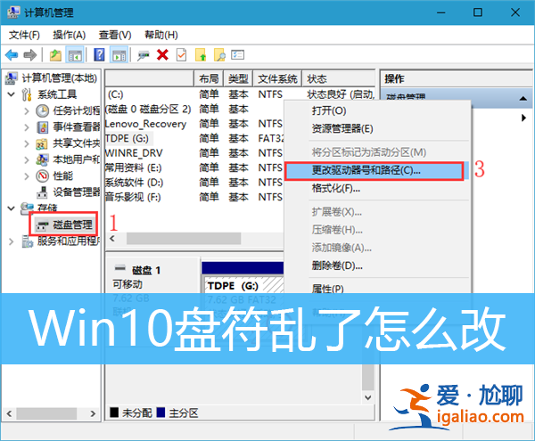 Win10盤符亂了怎么辦？Win10電腦硬盤如何修改盤符？？