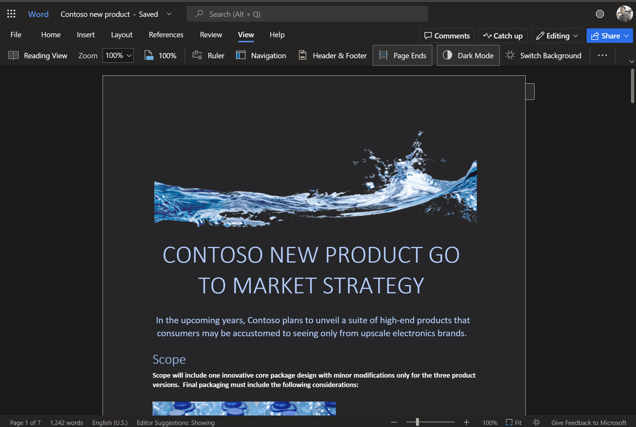 微軟面向所有網頁端Word用戶開放深色模式？